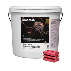 Rattì Block Rosso Professional – طُعم صلب مضاد للقوارض فعال بعد جرعة واحدة