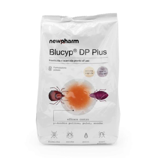Blucyp DP PLUS – مبيد أكاريسي وحشري مسحوقي جاهز للاستخدام سريع المفعول