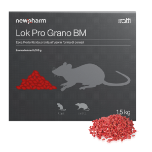 Lok Pro Grano BM – طُعم حبوب جاهز للقوارض مع مادة مانعة للابتلاع العرضي