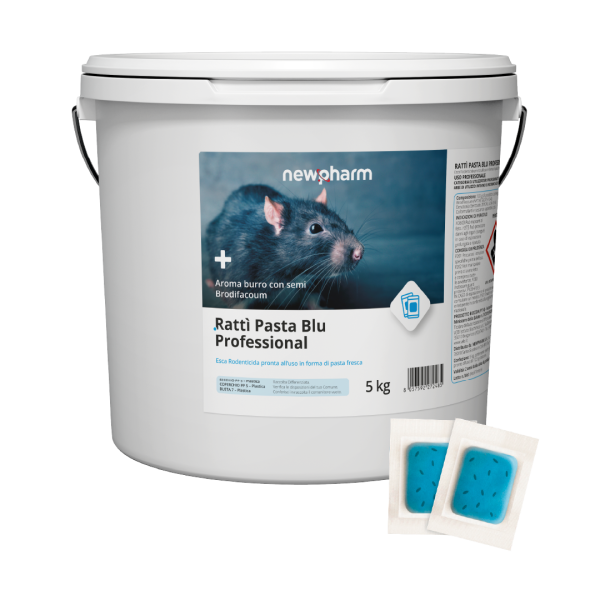 Rattì Pasta Blu Professional – طُعم معجون فعال للقوارض حتى بعد جرعة واحدة
